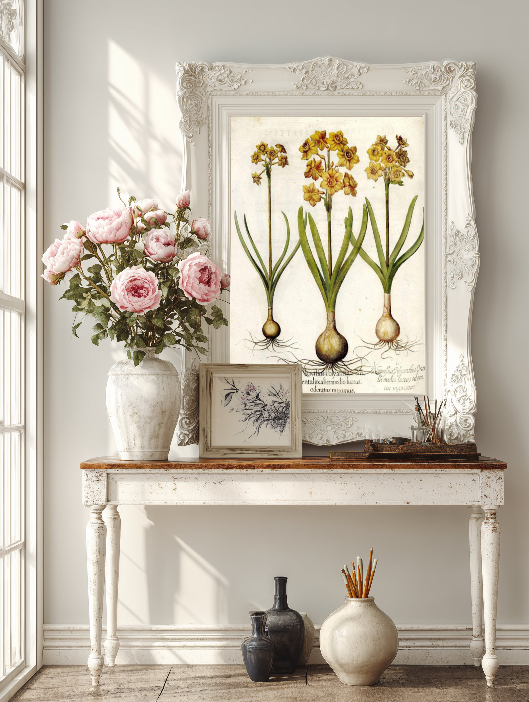 Antique Daffodil Botanical Illustration | Digital Download, Ready-to-Print - Image 2